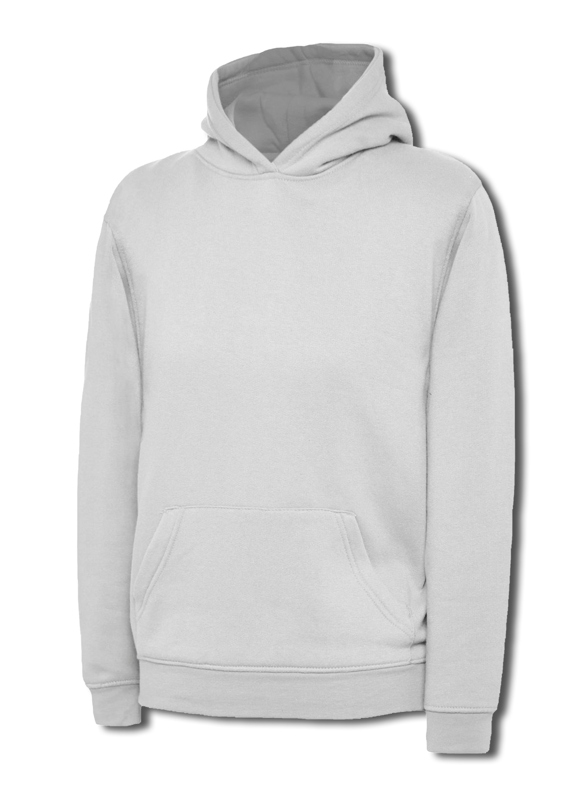 Uneek Childrens Classic Hooded Sweatshirt in White