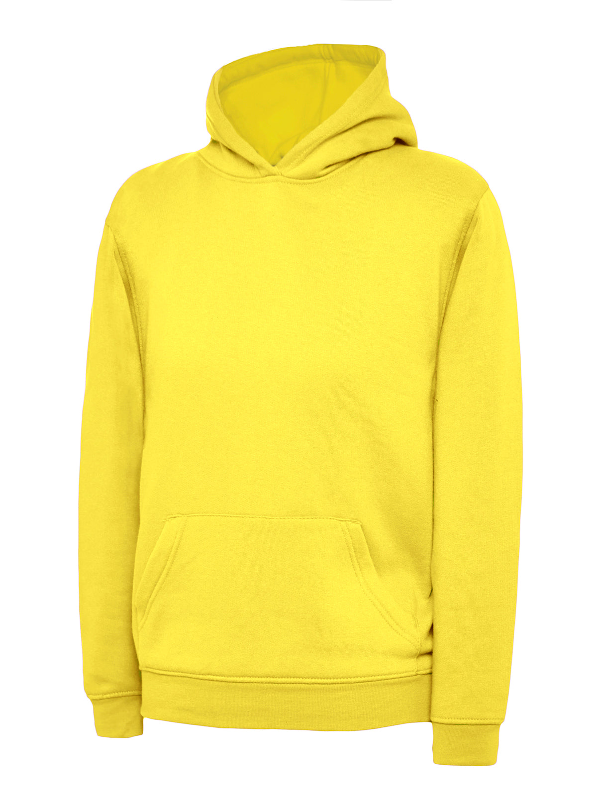 Uneek Childrens Classic Hooded Sweatshirt in Yellow