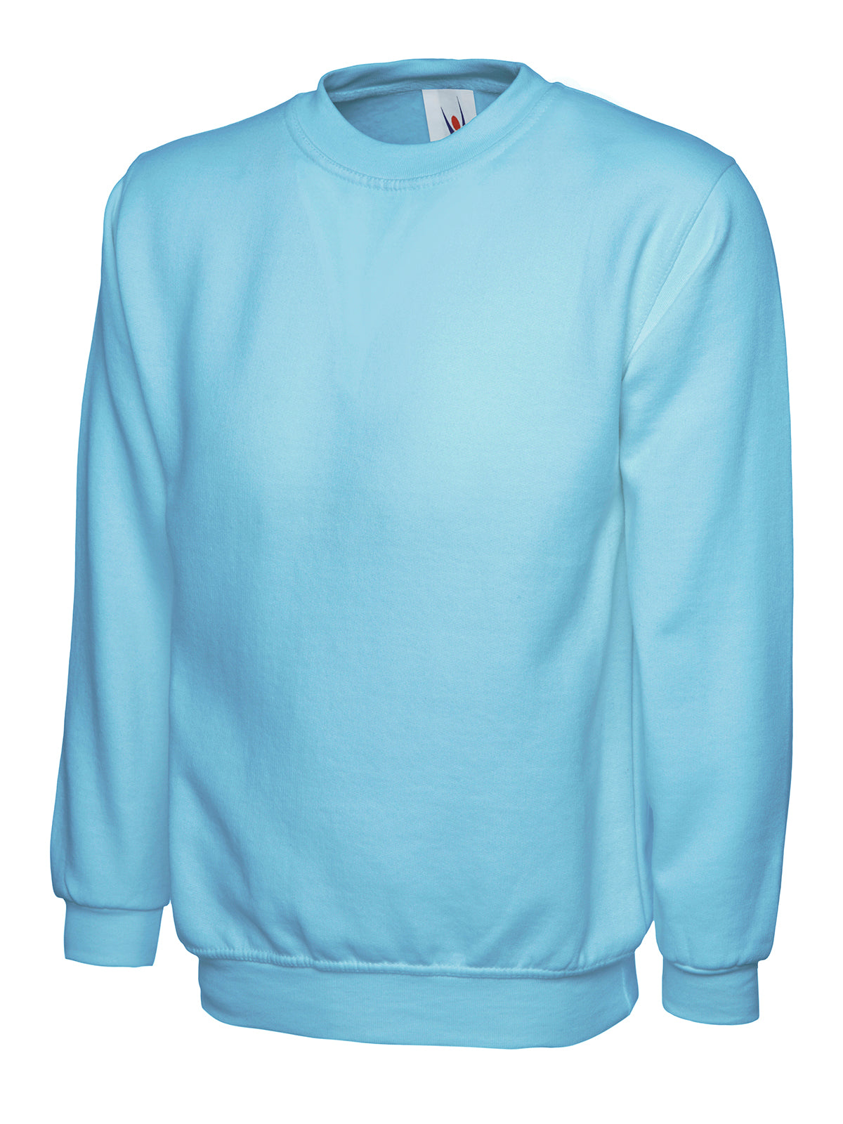 Uneek Ladies Deluxe Crew Neck Sweatshirt in Sky