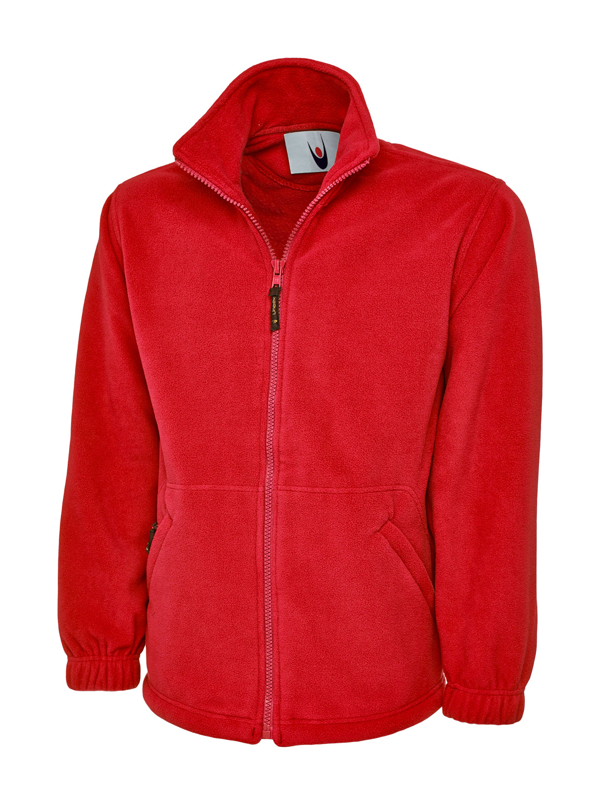 Uneek Heavyweight Full Zip Fleece Jacket in Red
