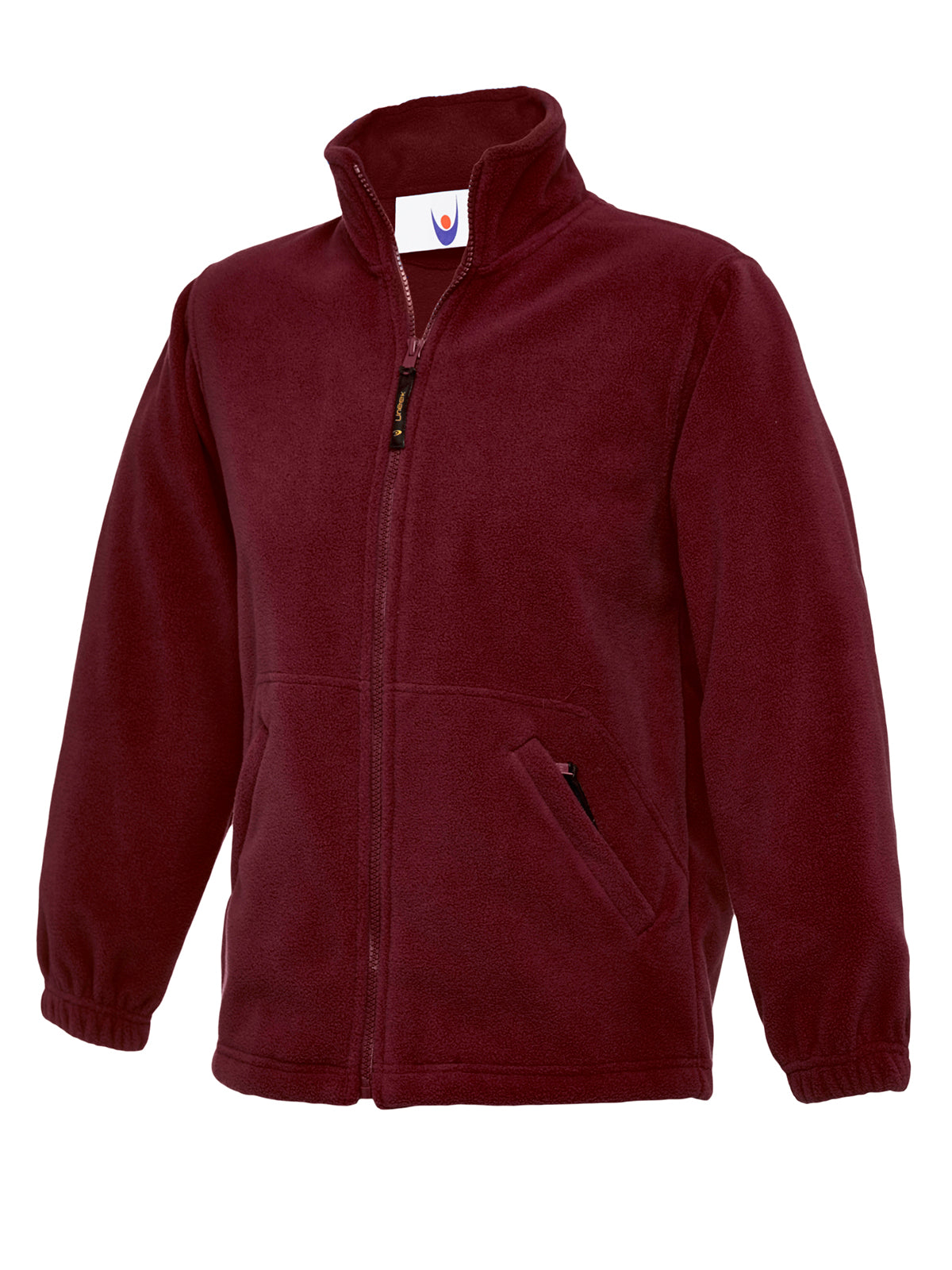 Uneek Childrens Classic Full Zip Fleece Jacket in Maroon
