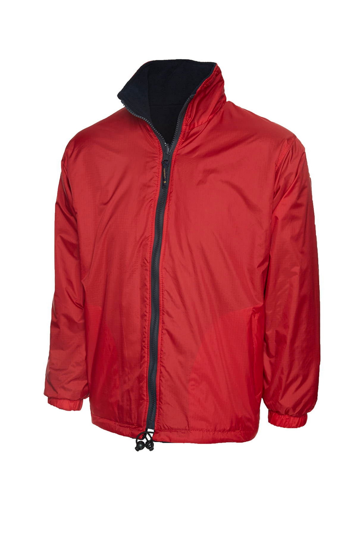 Uneek Classic Reversible Fleece Jacket in Red