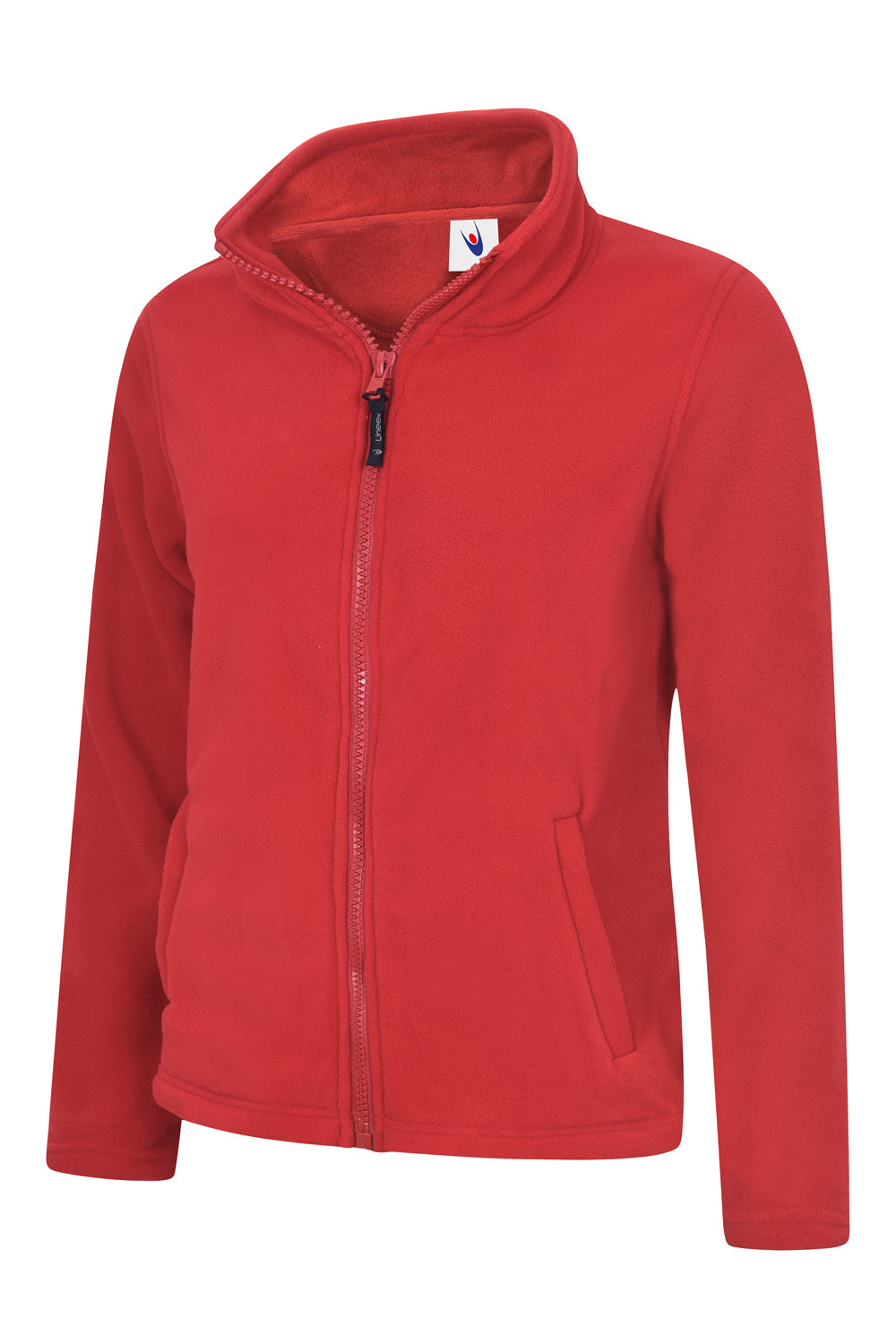 Uneek Ladies Classic Full Zip Fleece Jacket in Red
