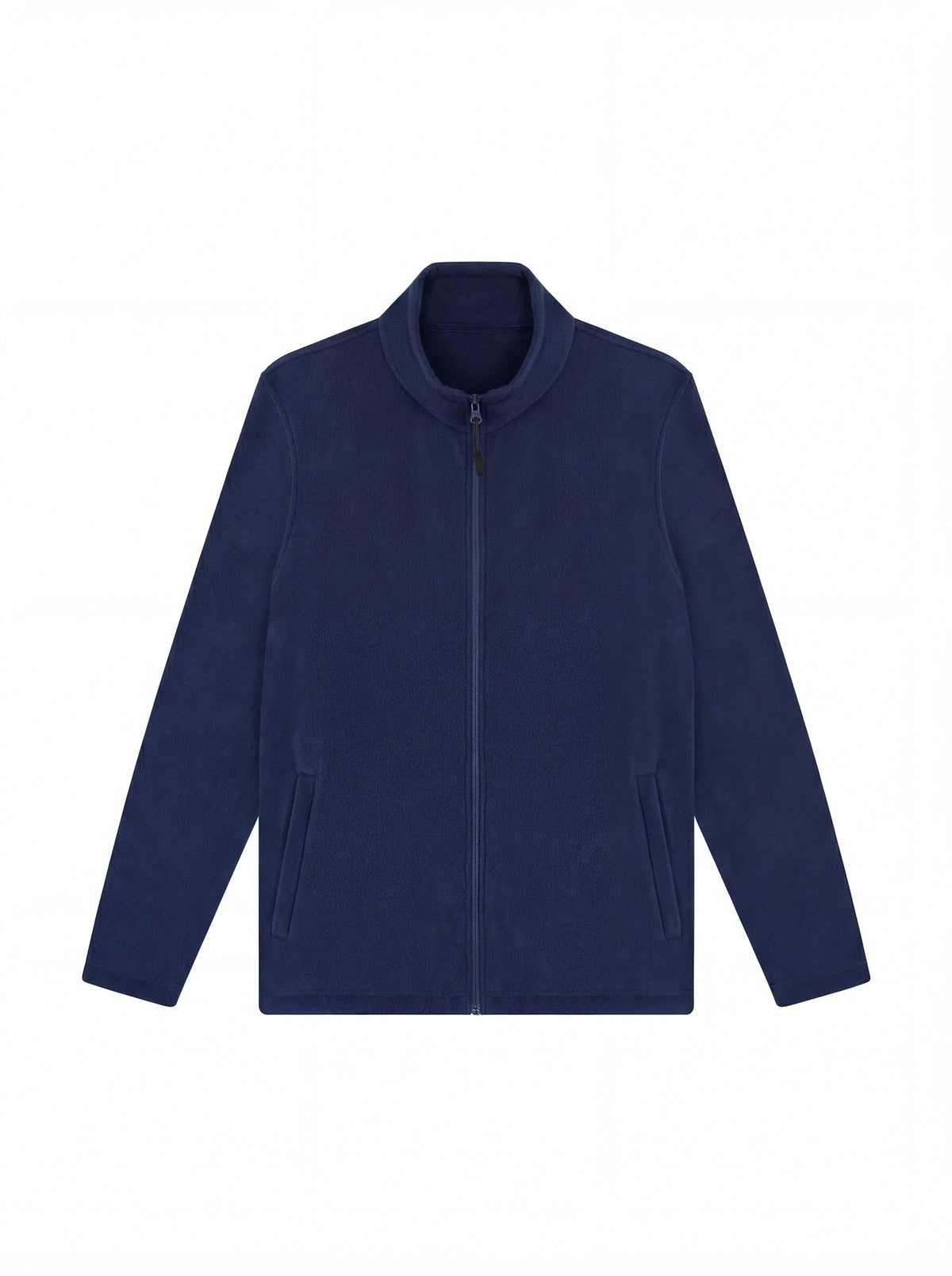Uneek Lightweight Full Zip Microfleece Jacket in Navy, front view