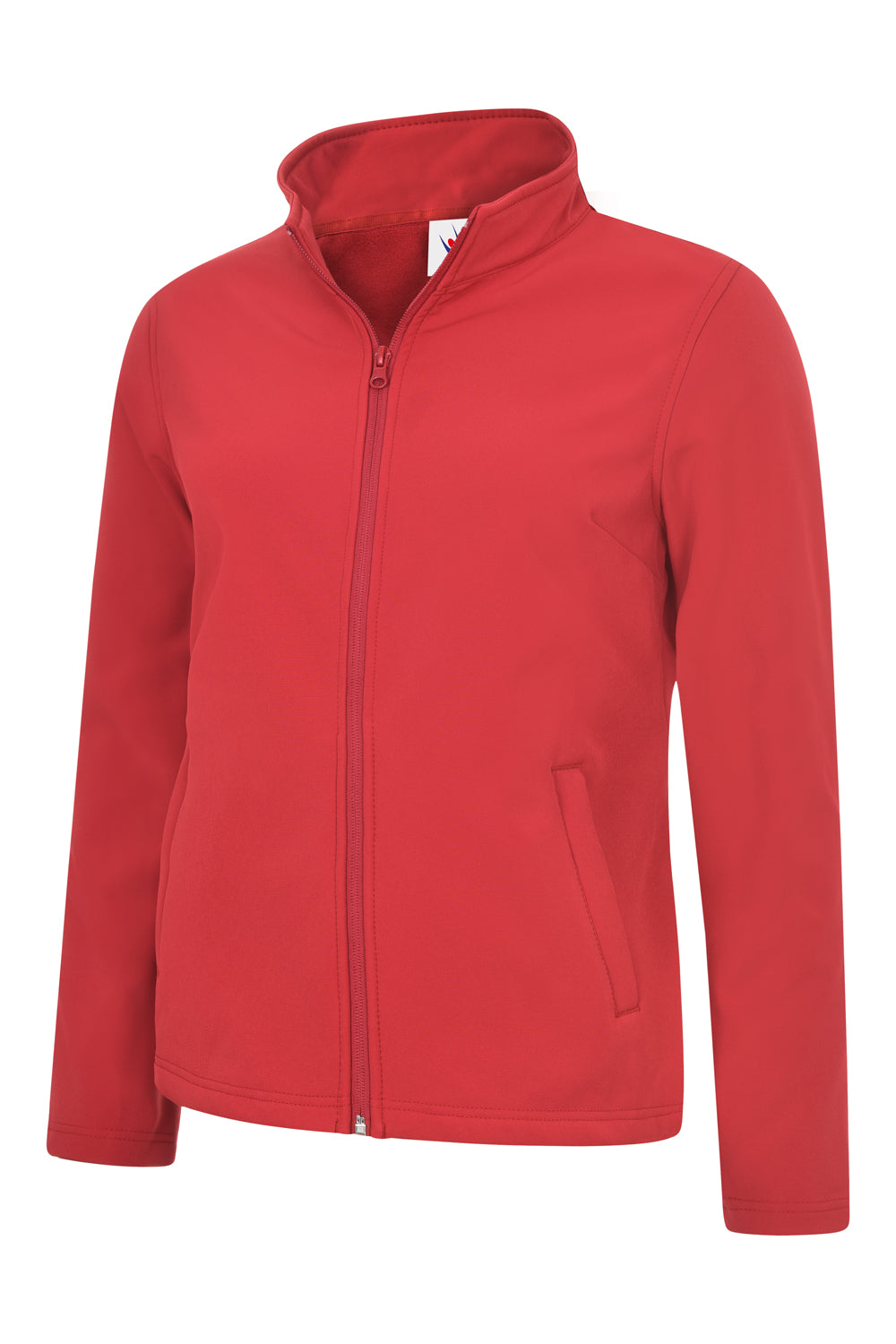 Uneek Ladies Classic Full Zip Soft Shell Jacket in Red
