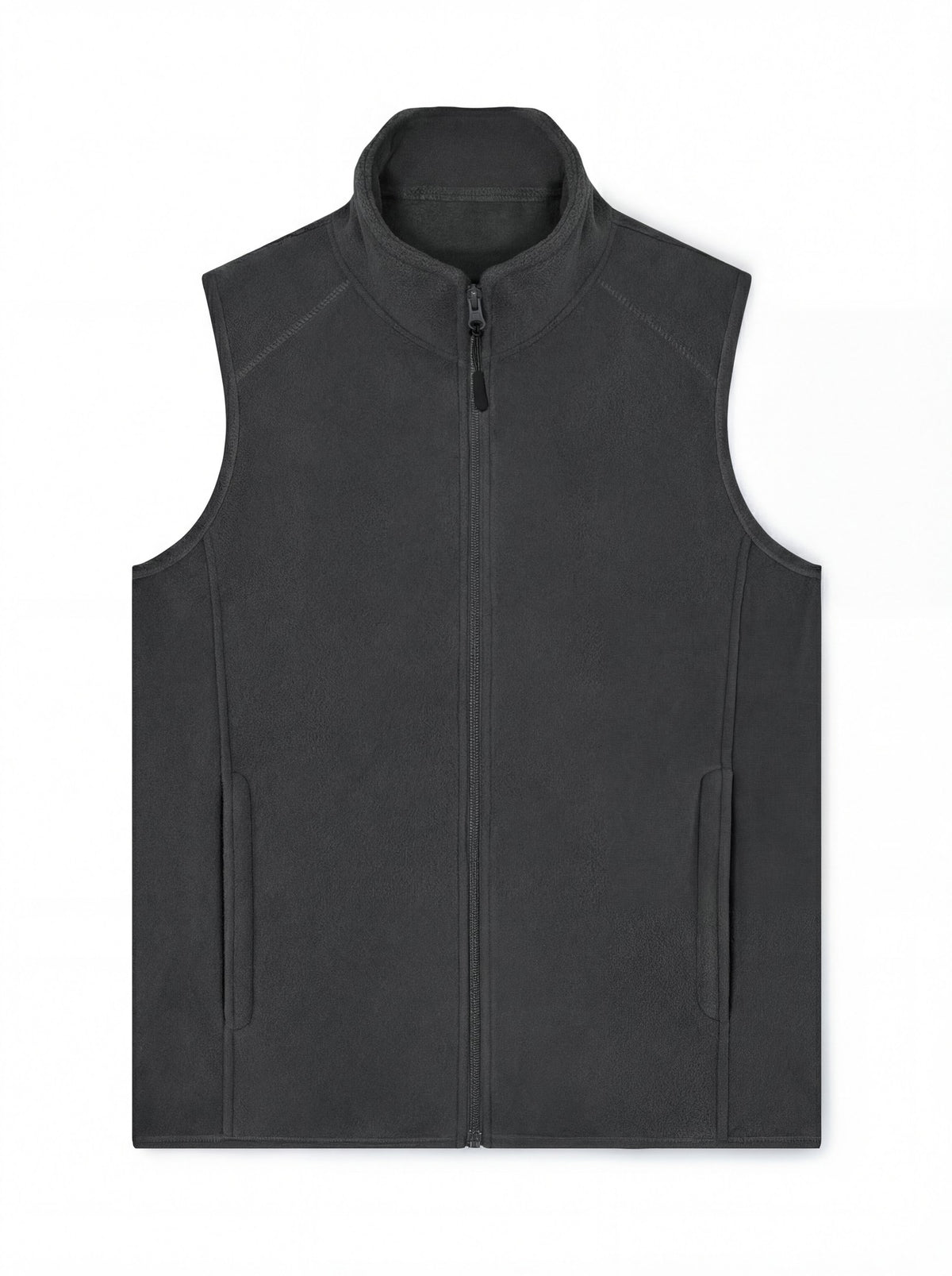 Uneek Microfleece Gilet in Charcoal, front view