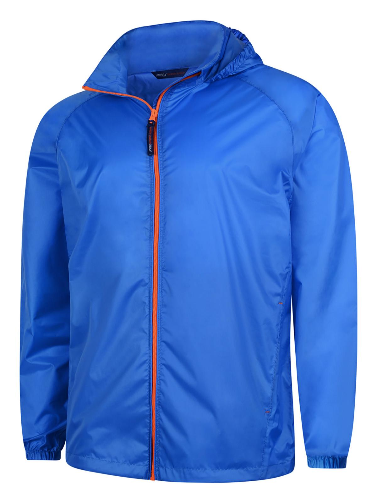 Uneek Active Jacket in Oxford Blue/Orange