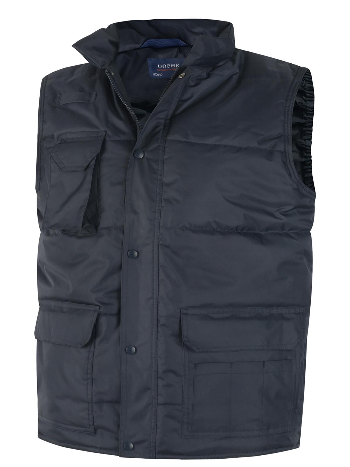 Uneek Super Pro Body Warmer in Navy