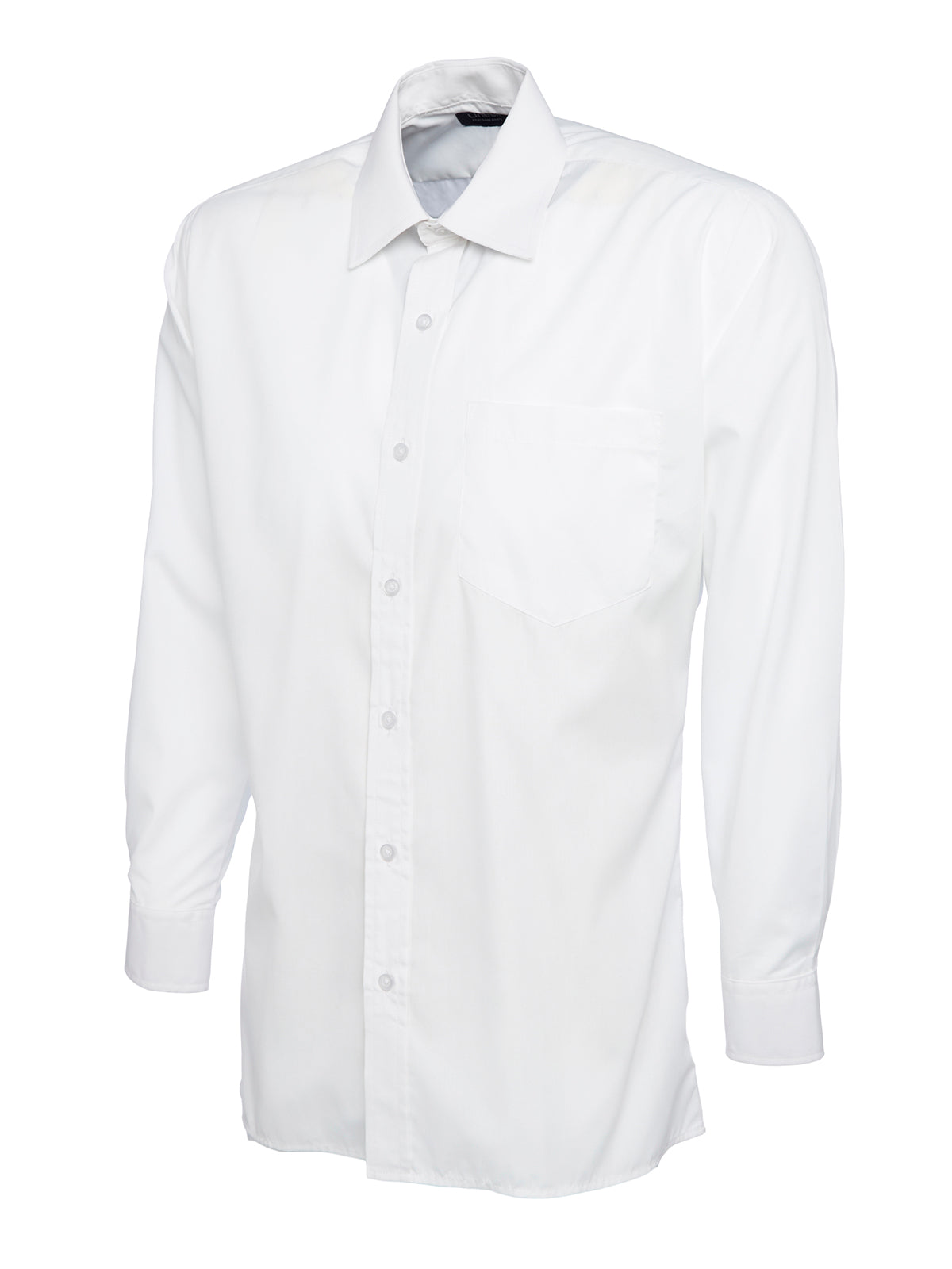 Uneek Mens Poplin Full Sleeve Shirt in White