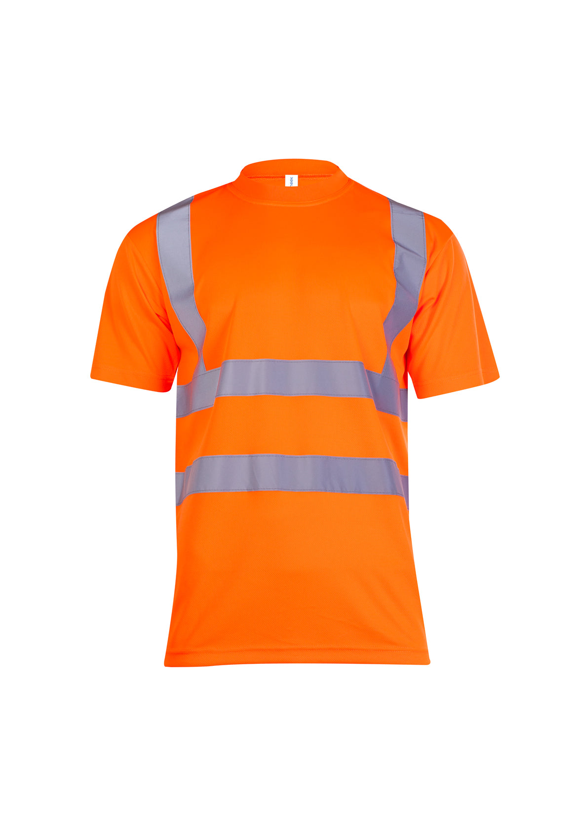 Uneek Hi Vis Short Sleeve T-Shirt in Orange, front view
