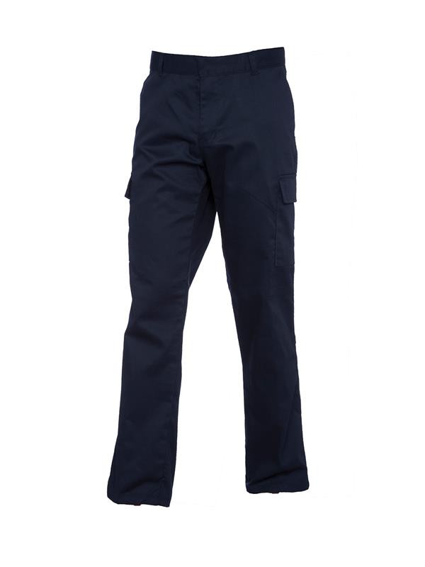Uneek Ladies Cargo Trousers in Navy, front view