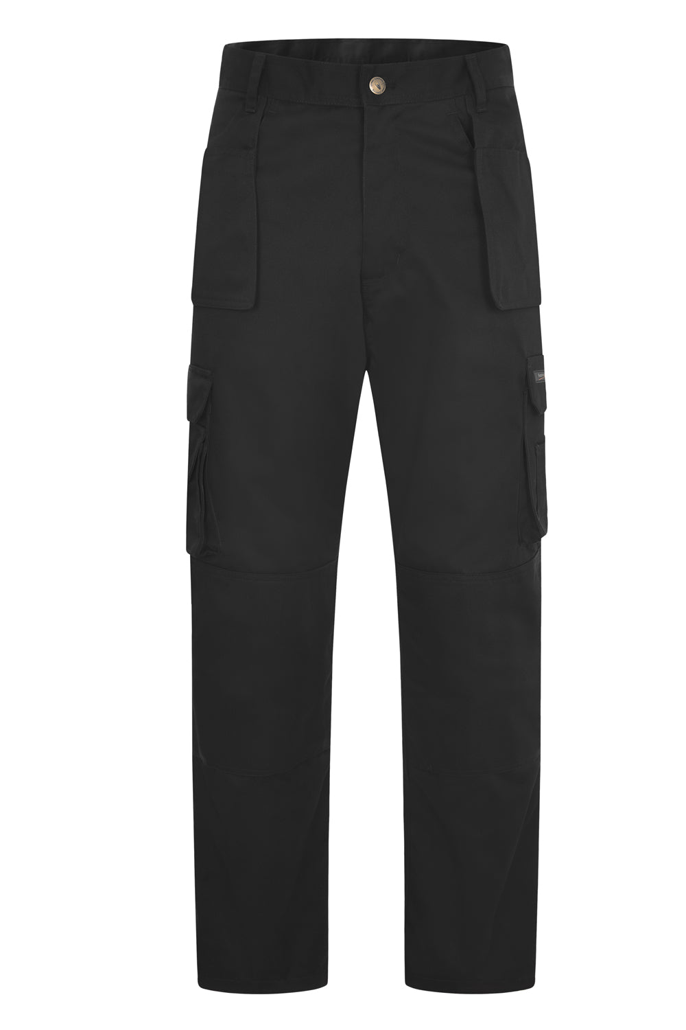 Uneek Super Pro Trouser Short in Black, back view
