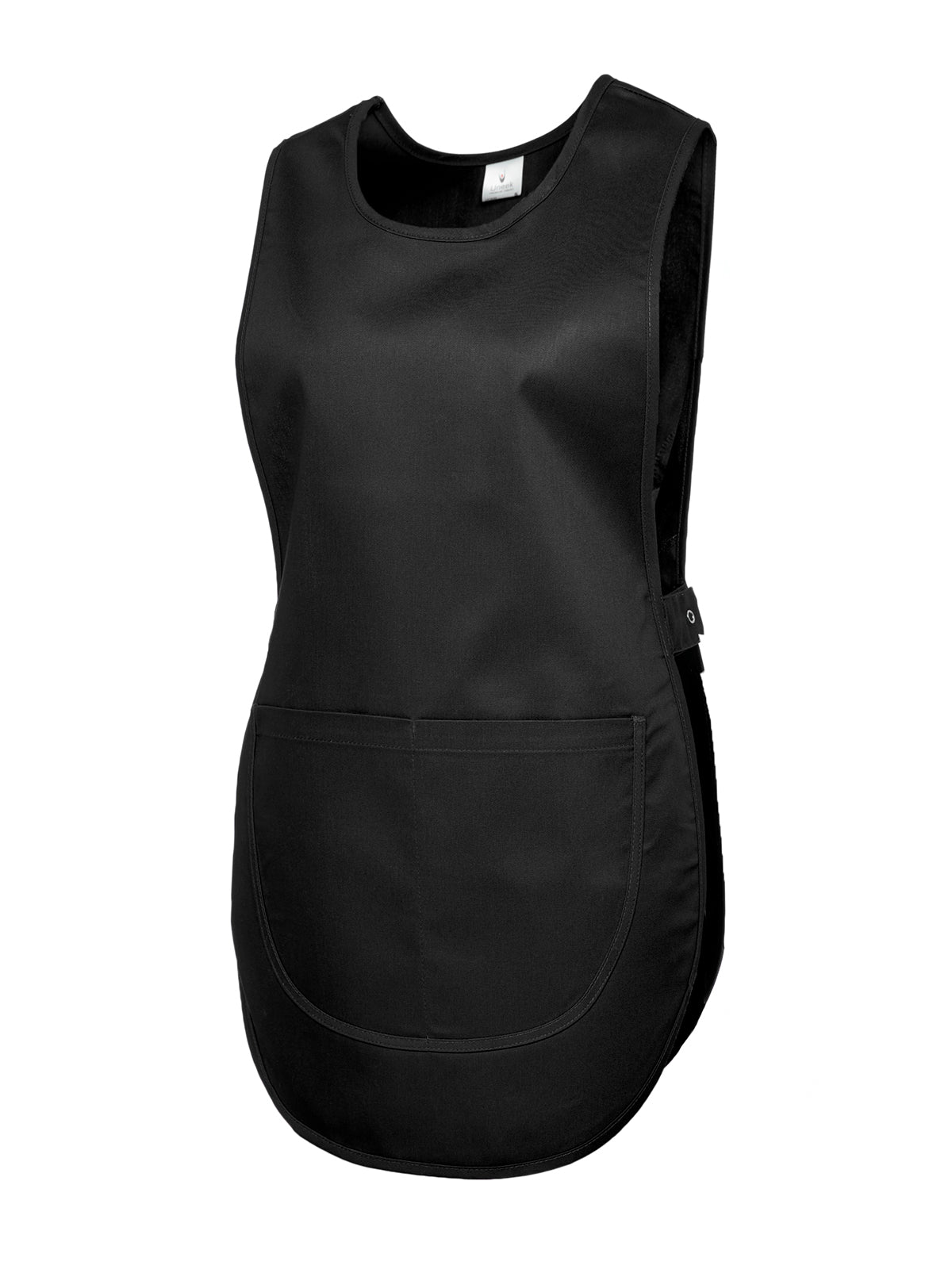 Uneek Heavyweight Tabard in Black, back view