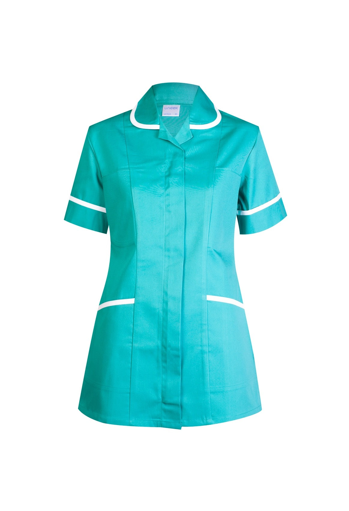 Uneek Ladies Heavyweight Tunic in Emerald, front view