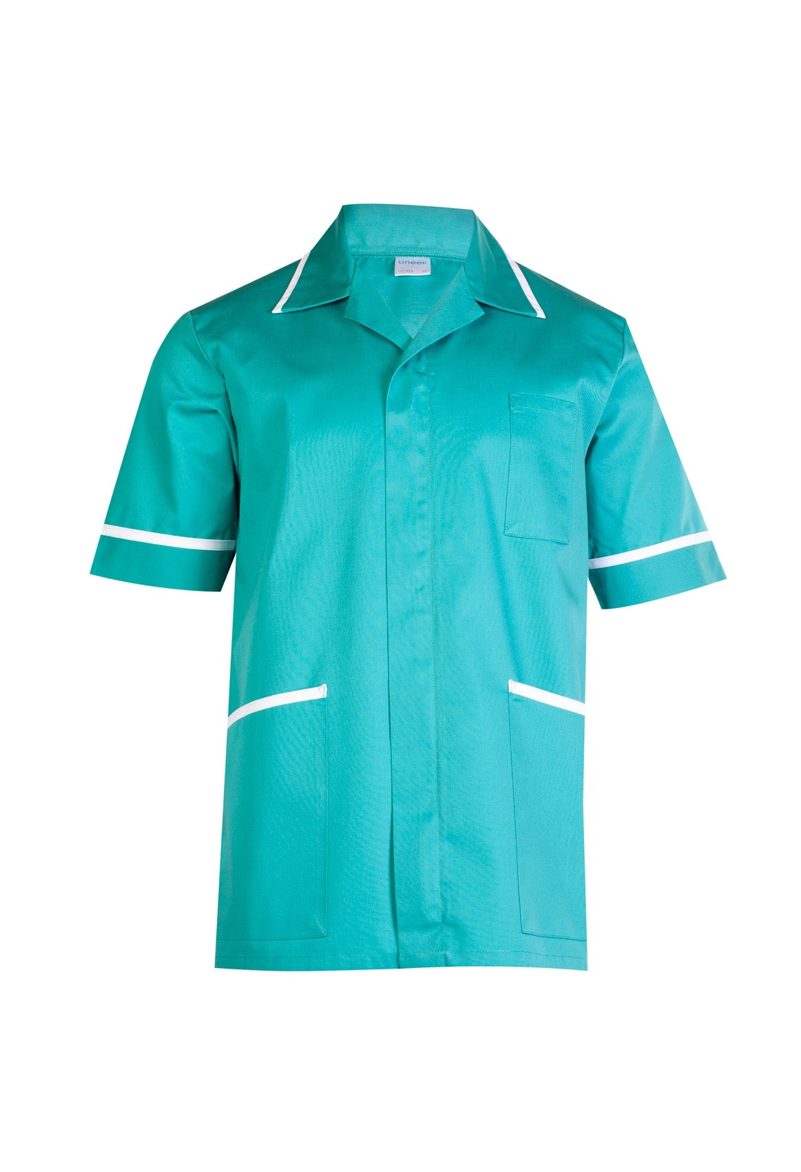 Uneek Mens Heavyweight Tunic in Emerald, front view