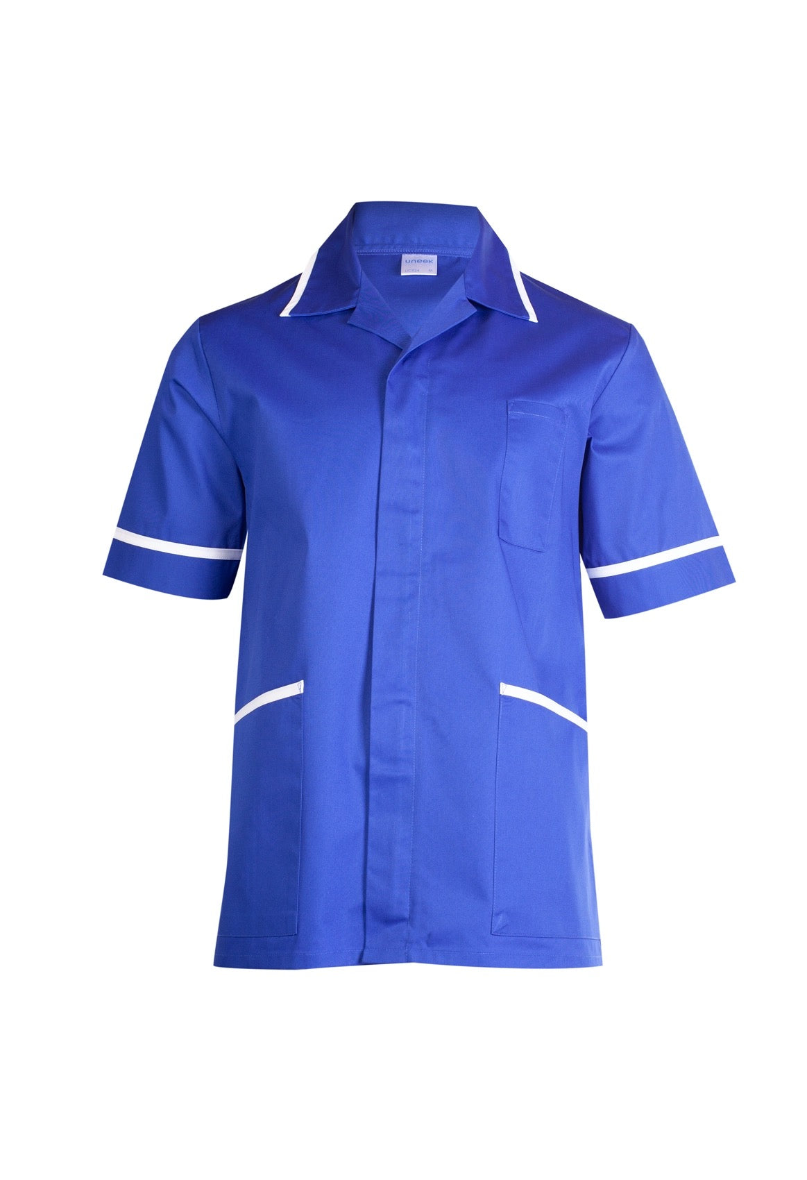 Uneek Mens Heavyweight Tunic in Royal, front view