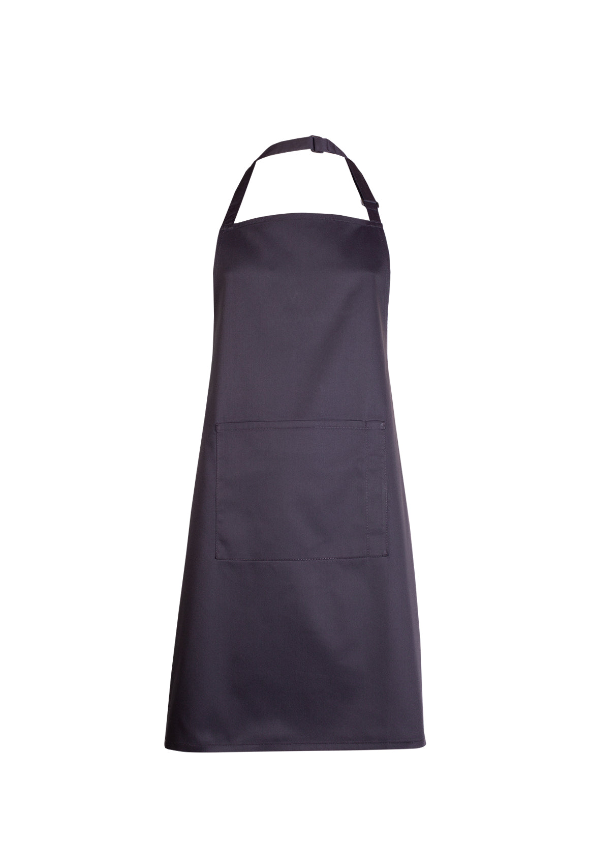 Uneek Bib Apron with Pocket in Black