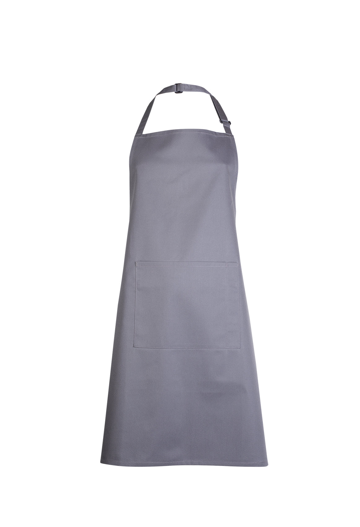Uneek Bib Apron with Pocket in Dark Grey