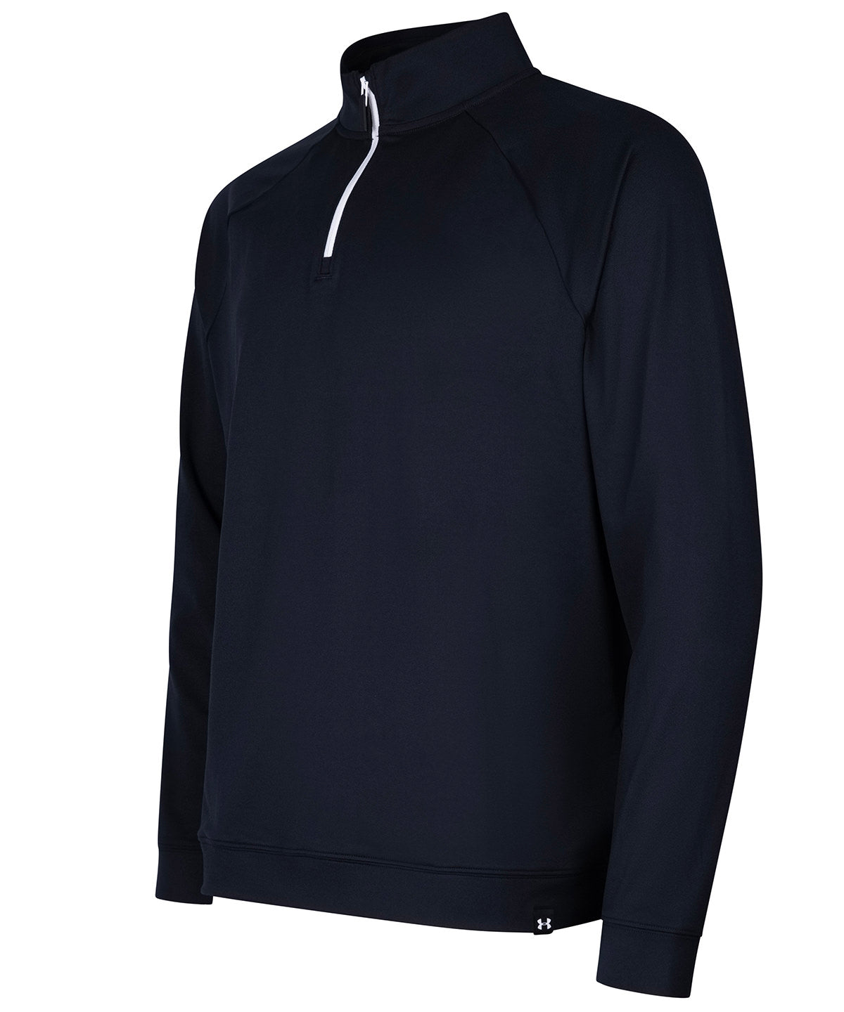 Under Armour Golf UA midlayer QZ LB in Black, front view