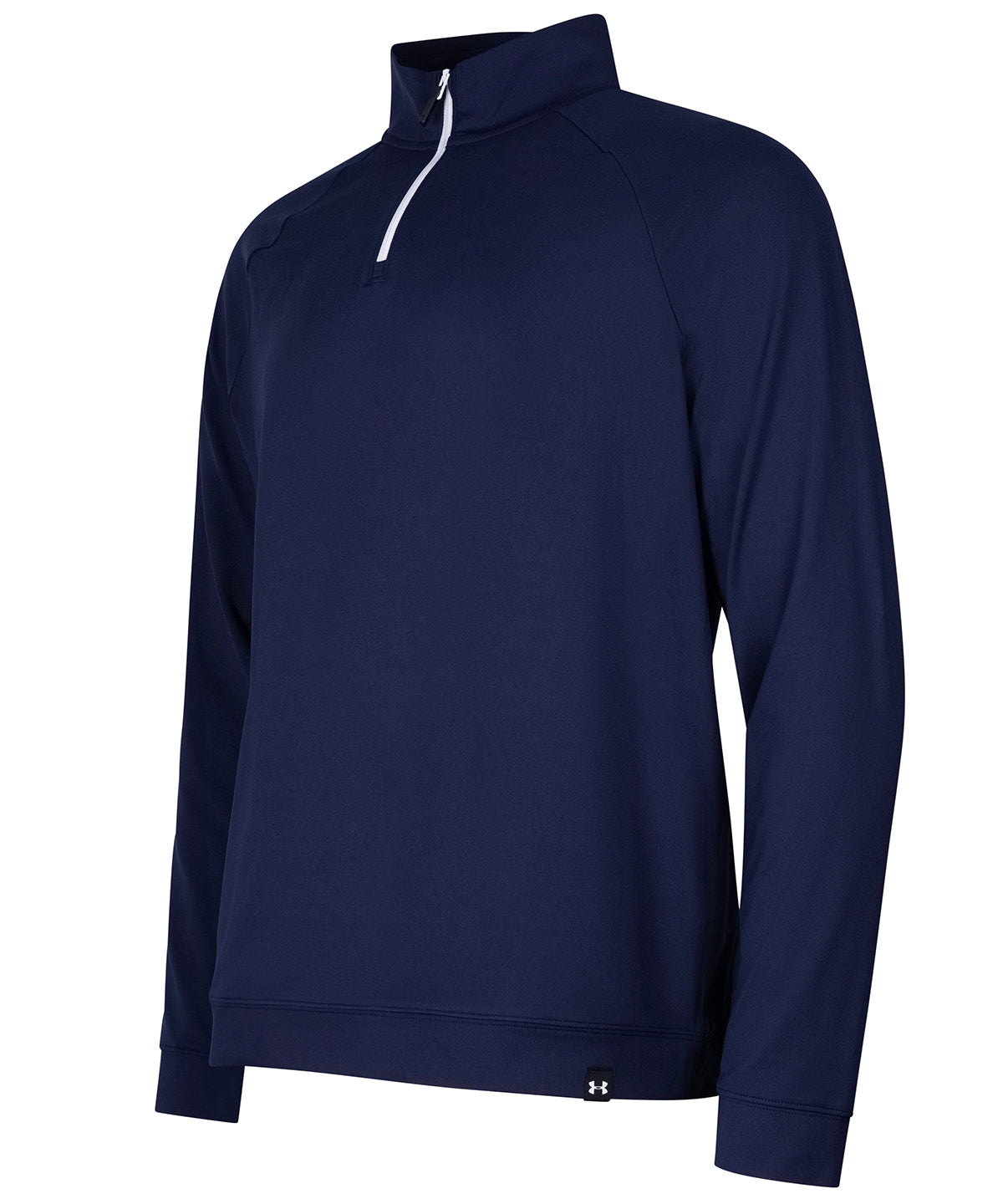 Under Armour Golf UA midlayer QZ LB in Midnight Navy, front view