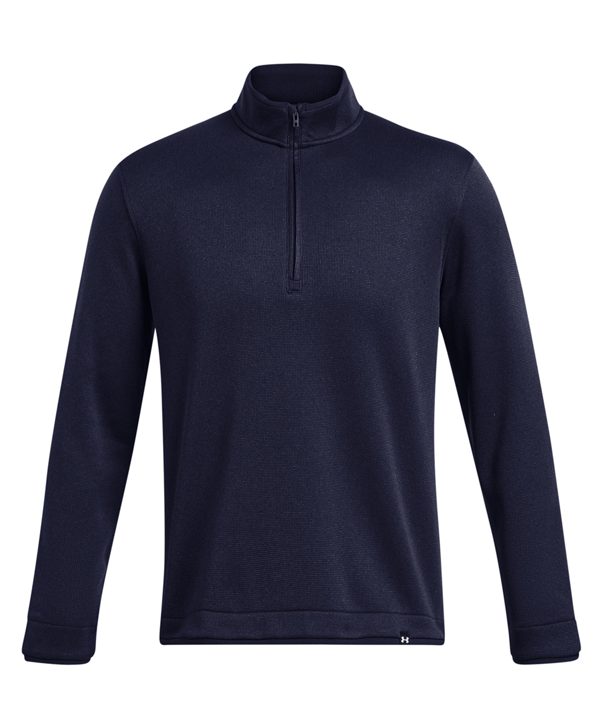 Under Armour Golf UA storm sweaterfleece QZ LB in Midnight Navy, front view