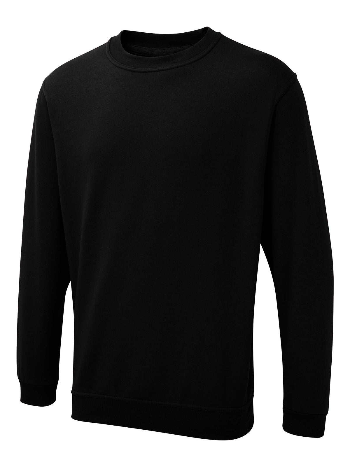 Uneek The UX Sweatshirt in Black, back view