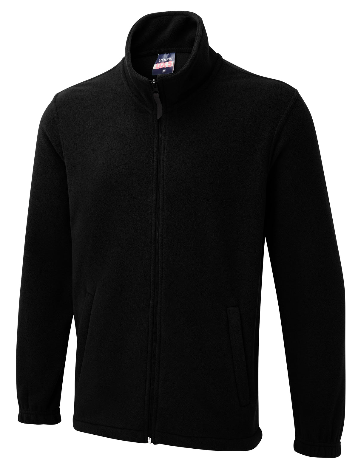 Uneek The UX Full Zip Fleece in Black, back view