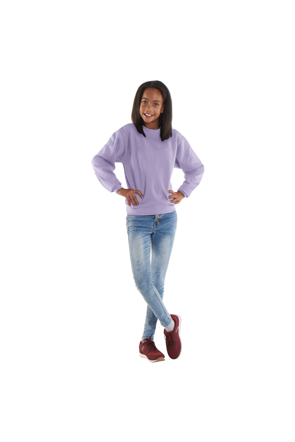 Uneek The UX Children's Sweatshirt in Pink