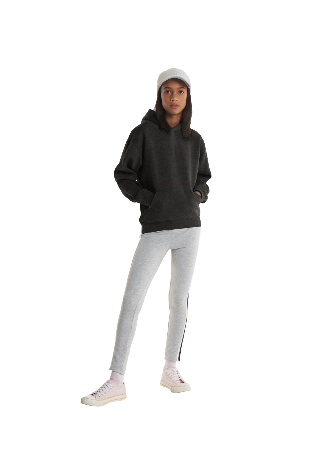 Uneek The UX Children’s Hooded Sweatshirt in Charcoal