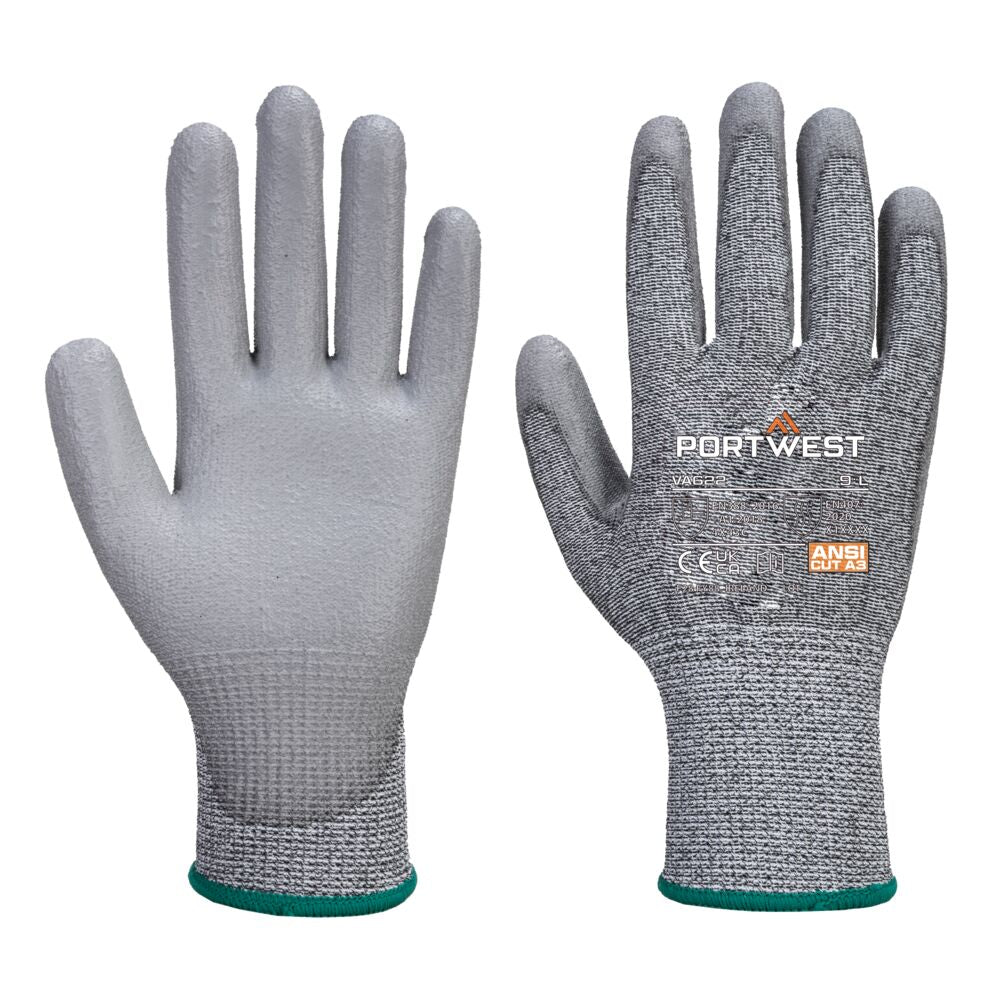 Portwest Vending Cut C13 PU Glove (144 Pairs) in Grey, main product image