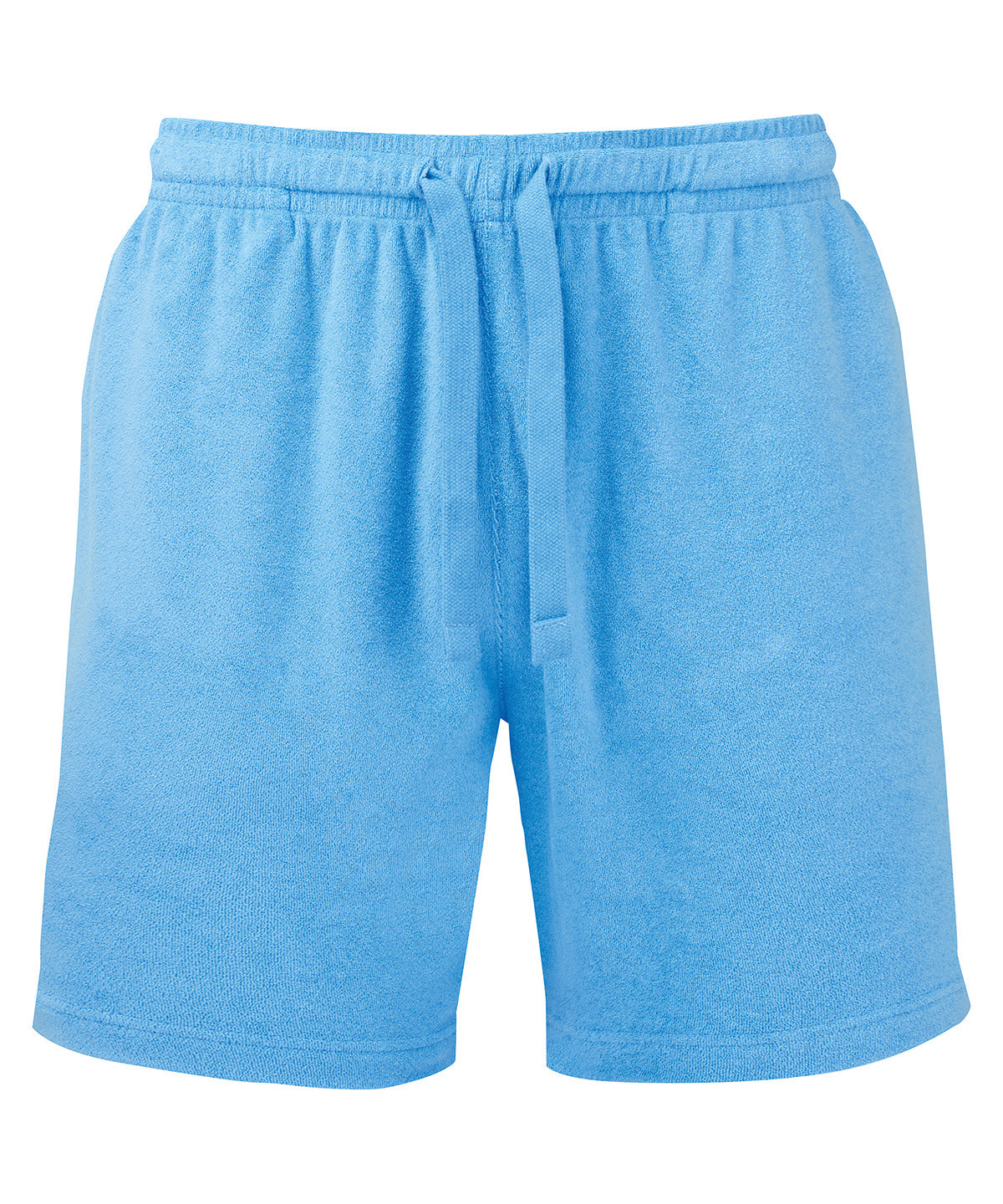 Wombat Men’s Terry shorts in Sea Blue, front view