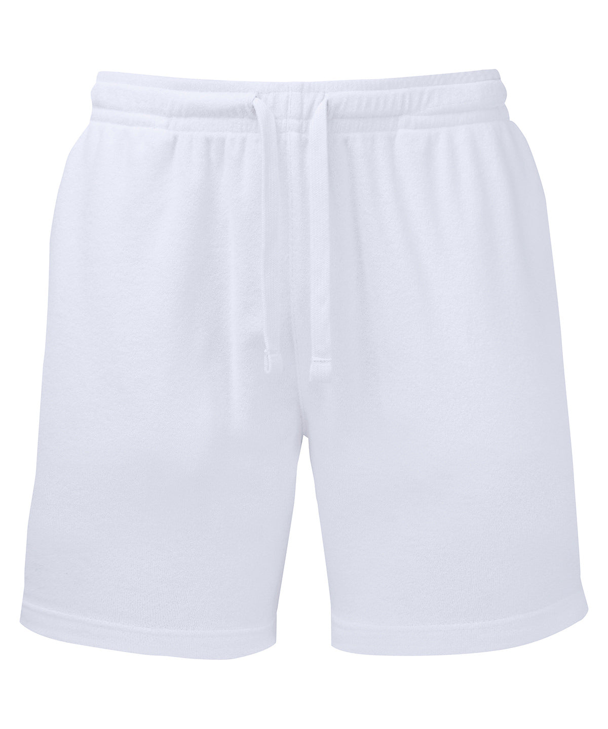 Wombat Men’s Terry shorts in White, front view