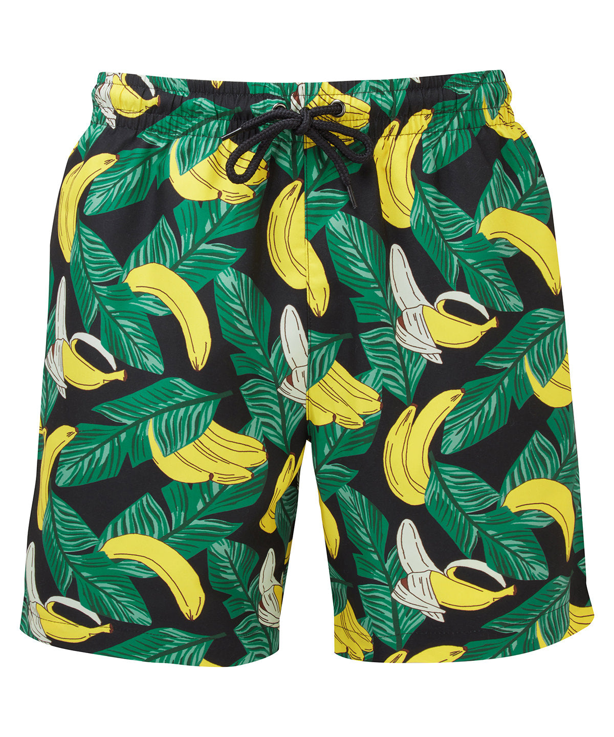 Wombat Men's swim shorts in Black/Yellow†, front view