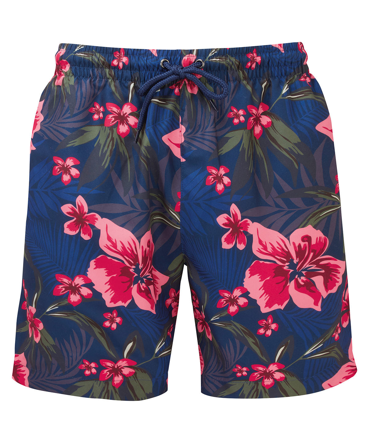 Wombat Men's swim shorts in Navy/Pink†, front view