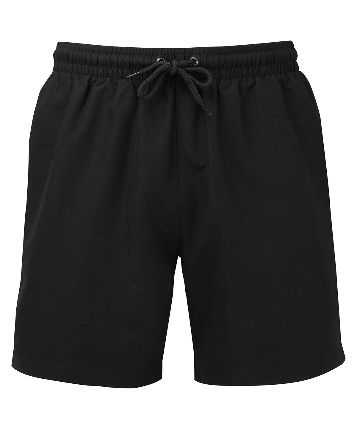 Wombat Men's swim shorts in Solid Black†, front view