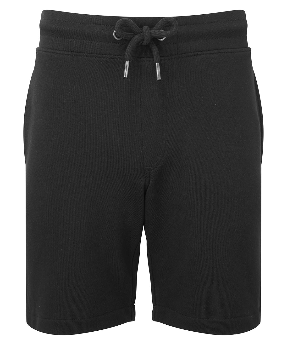 Wombat Men’s Recycled Jersey shorts in Black, front view