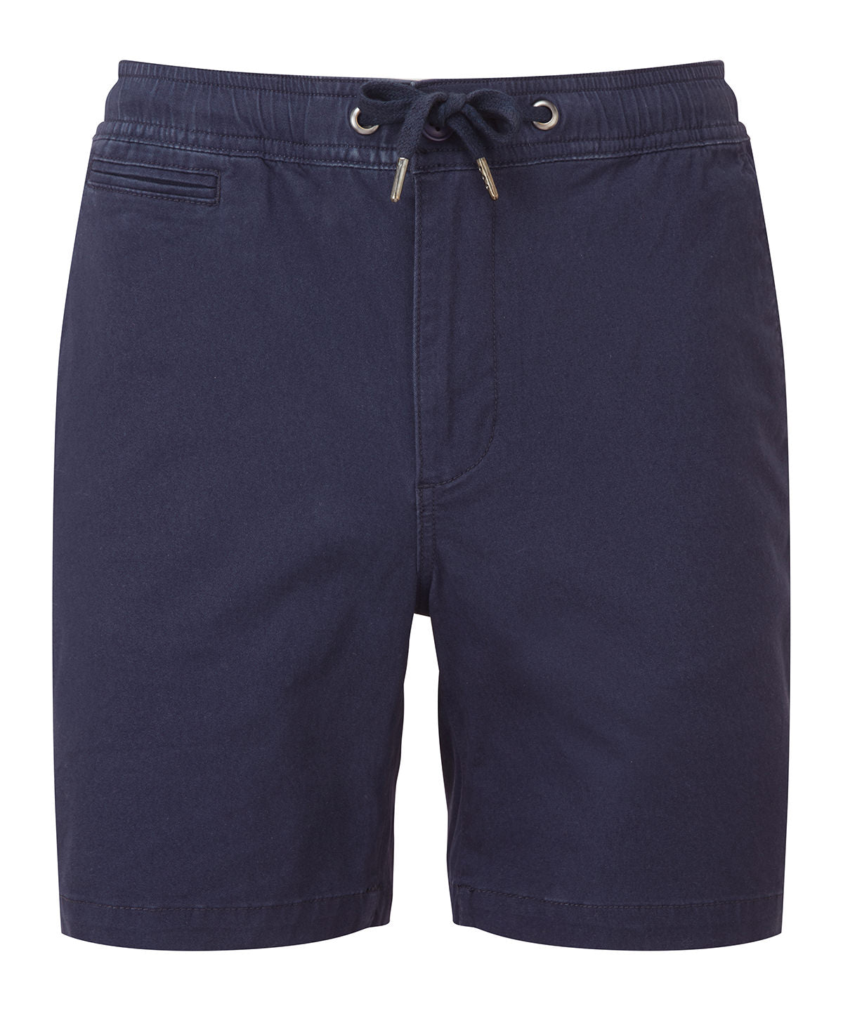Wombat Men’s drawstring chino shorts in Navy, front view