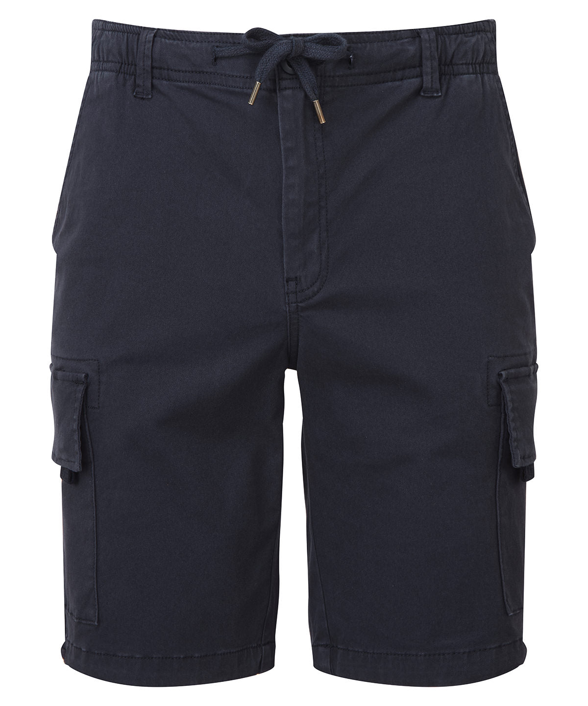 Wombat Men’s drawstring cargo utility shorts in Navy, front view