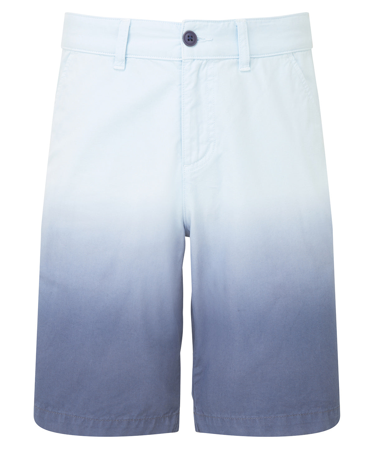 Wombat Men’s dip-dye shorts in Blue, front view