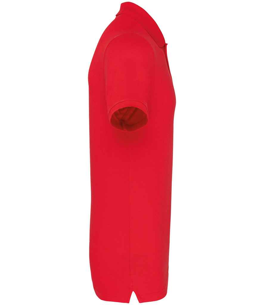 WK Designed To Work Anti-Bacterial Piqué Polo Shirt in Red, side view