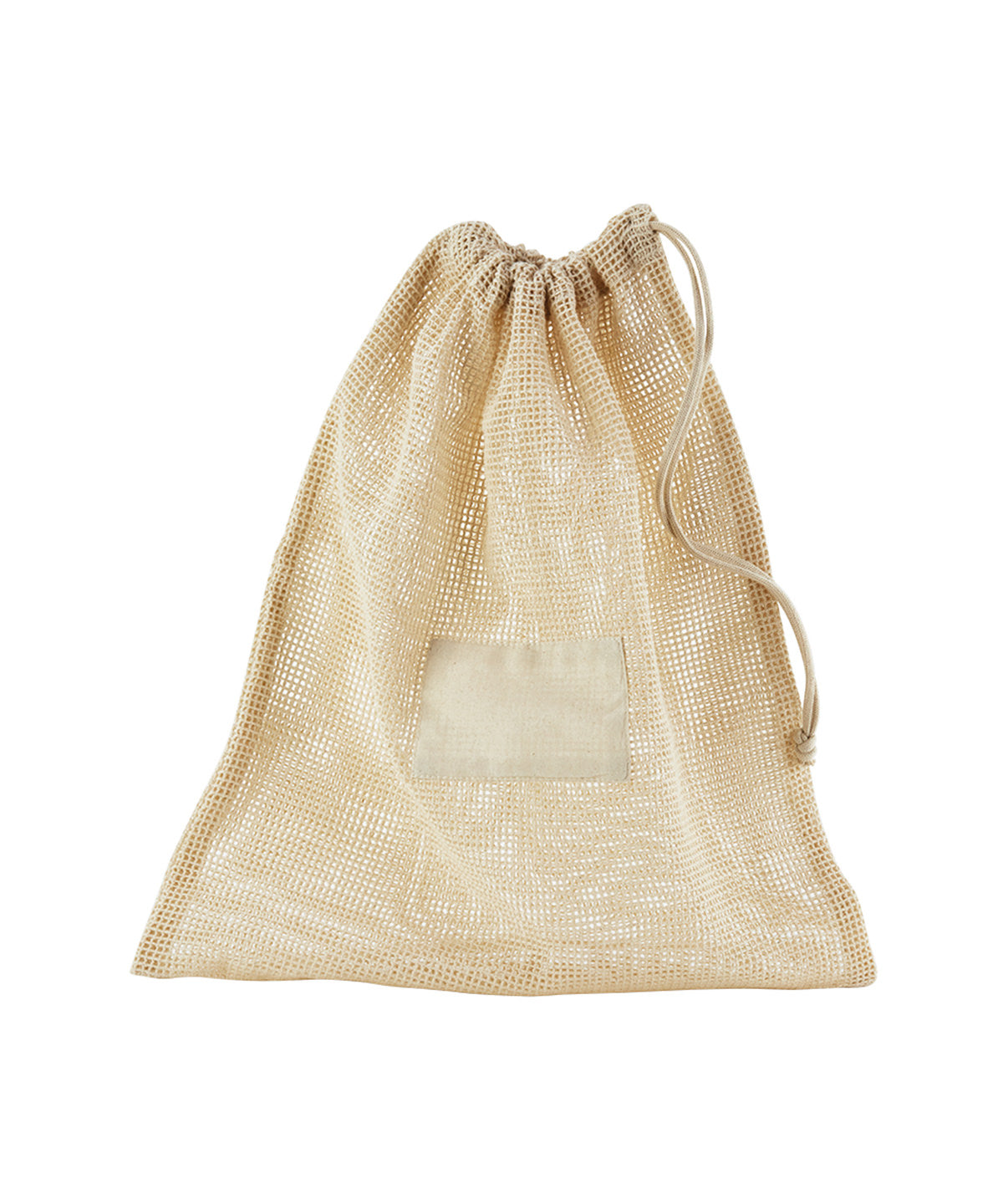 Westford Mill Organic cotton mesh sacks in Natural, front view