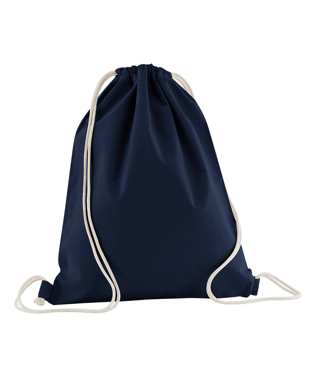 Westford Mill Organic cotton InCo. gym sac in French Navy, front view