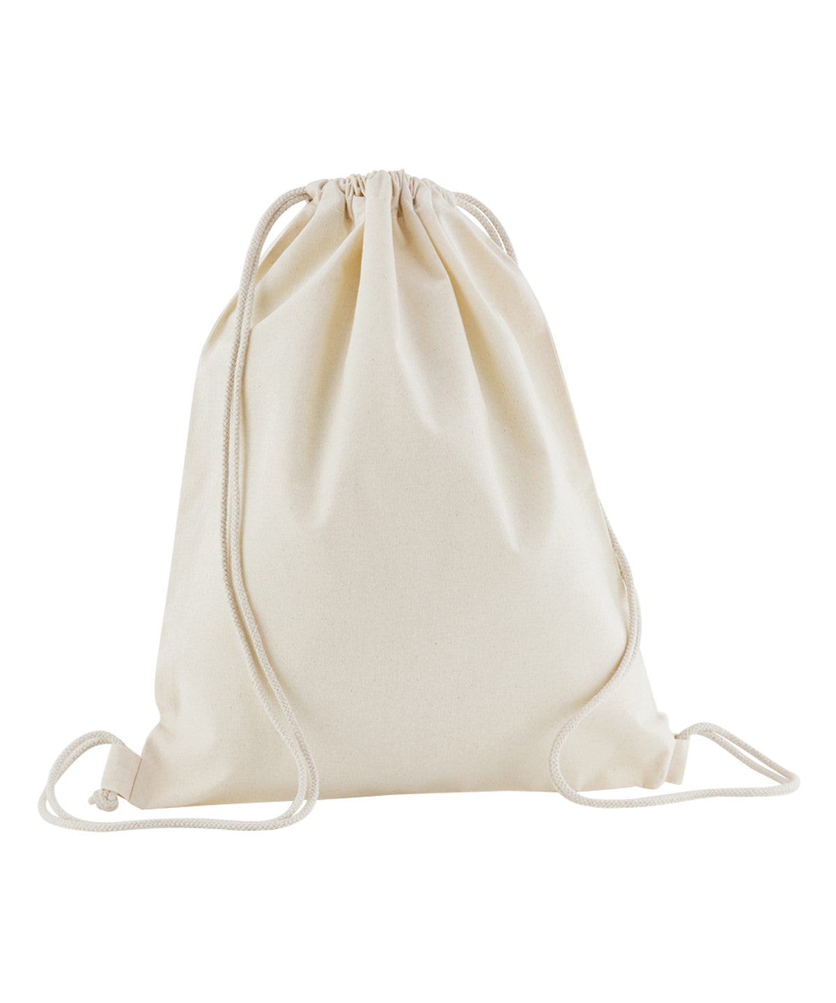 Westford Mill Organic cotton InCo. gym sac in Natural, front view