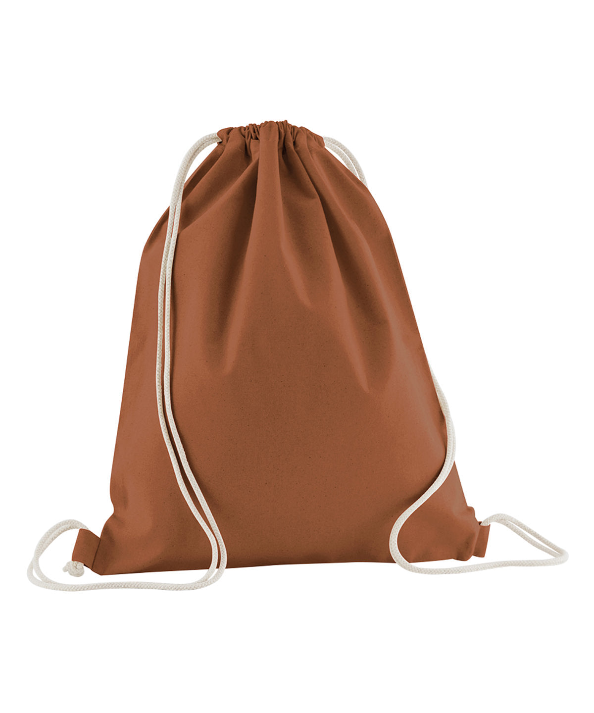 Westford Mill Organic cotton InCo. gym sac in Terracotta, front view