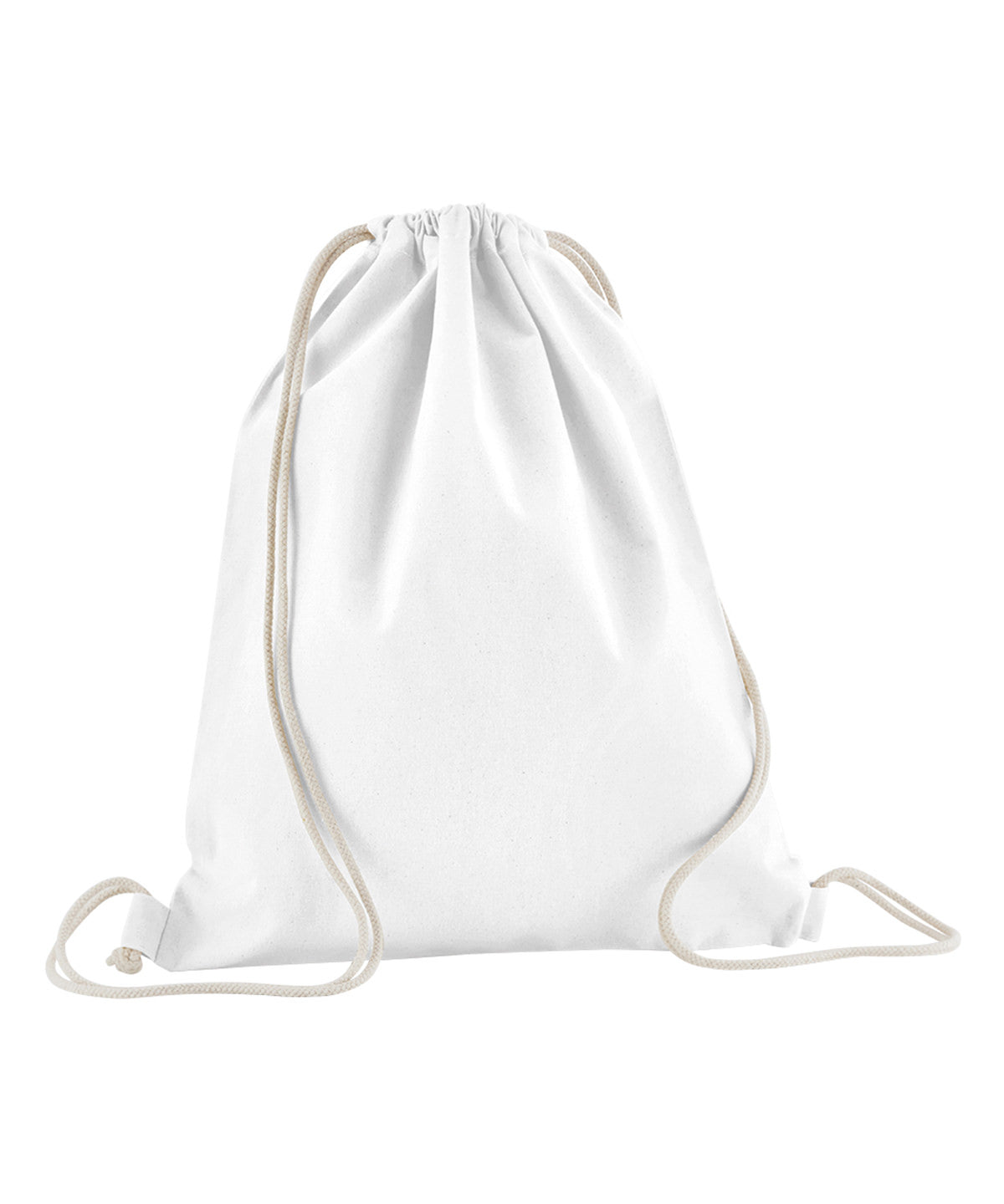 Westford Mill Organic cotton InCo. gym sac in White, front view