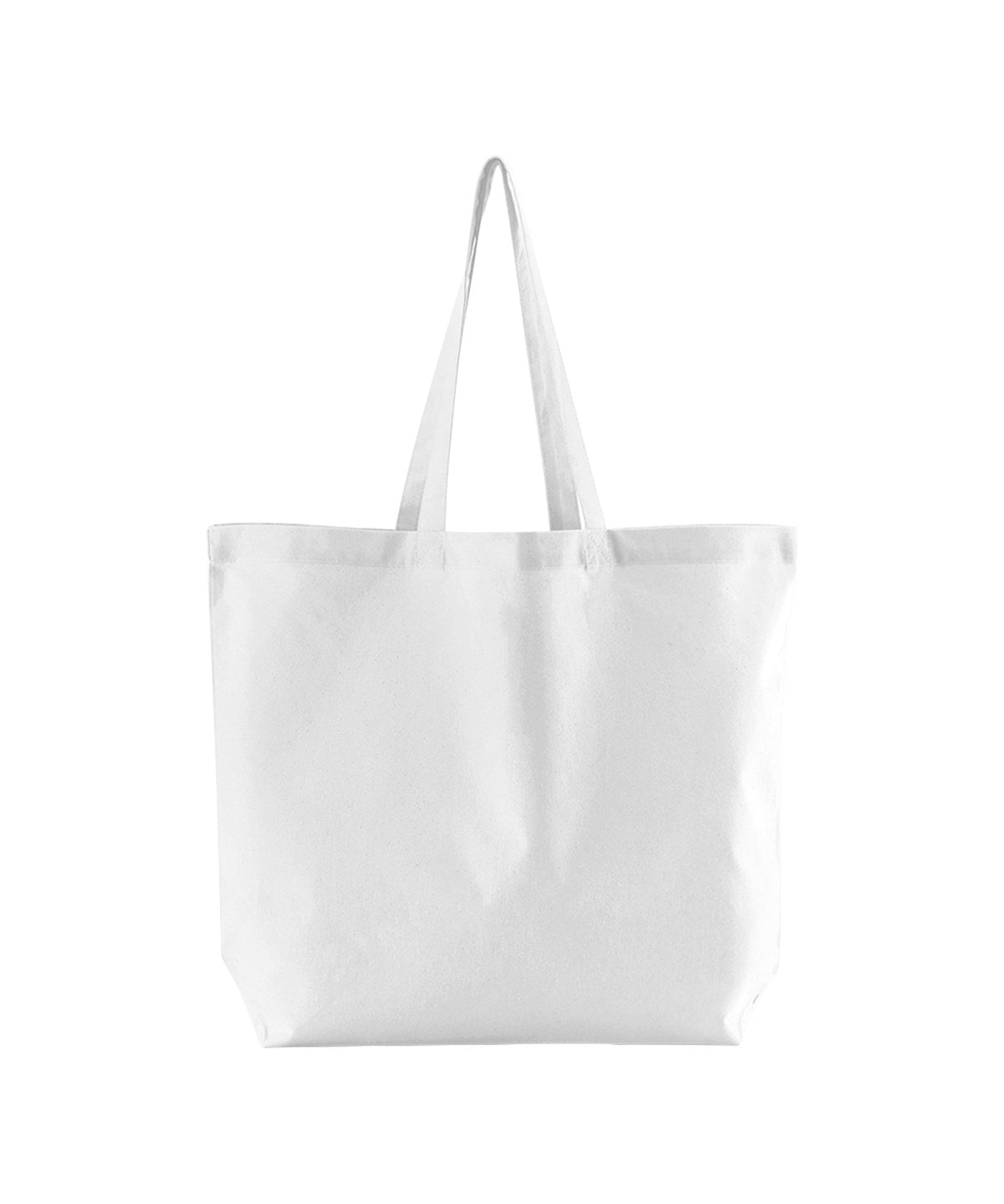 Westford Mill Organic cotton InCo. maxi bag for life in White, front view