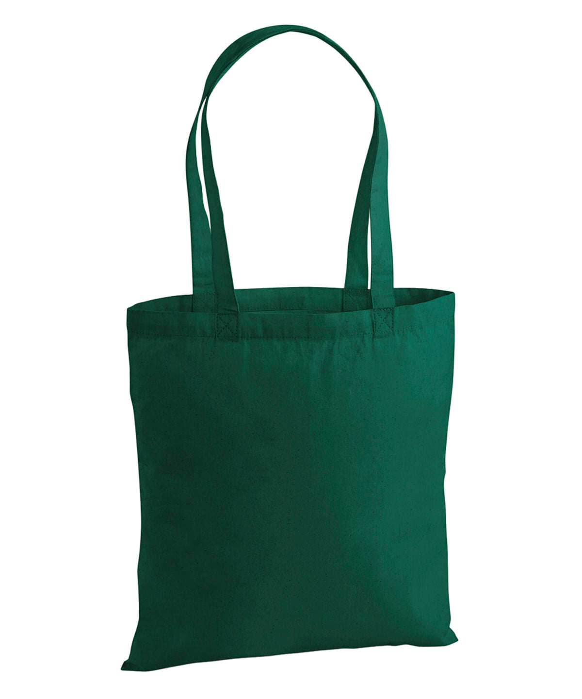 Westford Mill Premium Cotton tote in Bottle Green, front view
