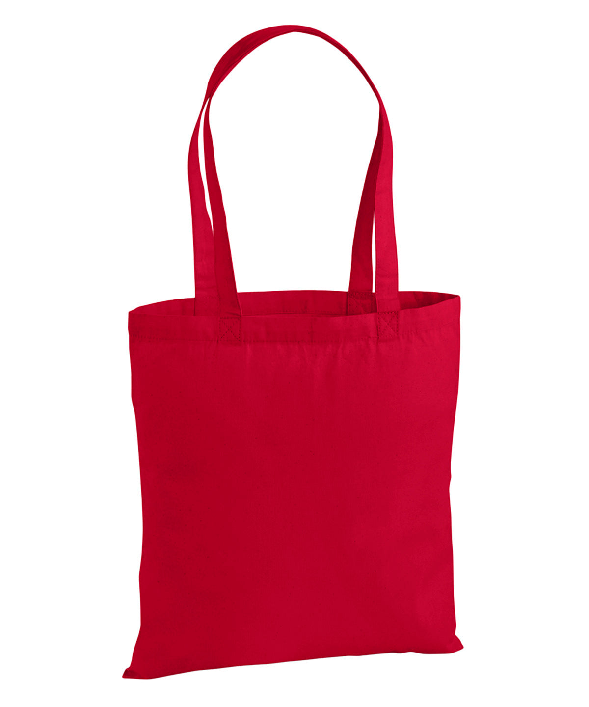 Westford Mill Premium Cotton tote in Classic Red, front view