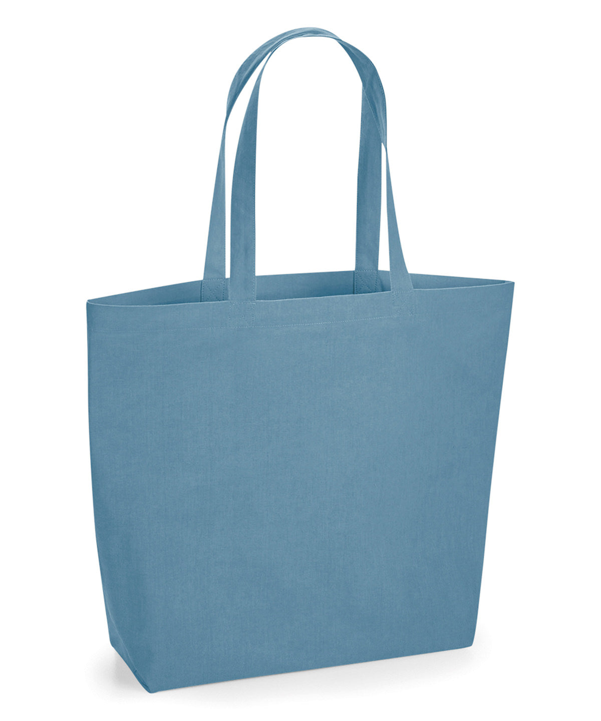 Westford Mill Organic natural dyed maxi bag for life in Indigo Blue, front view