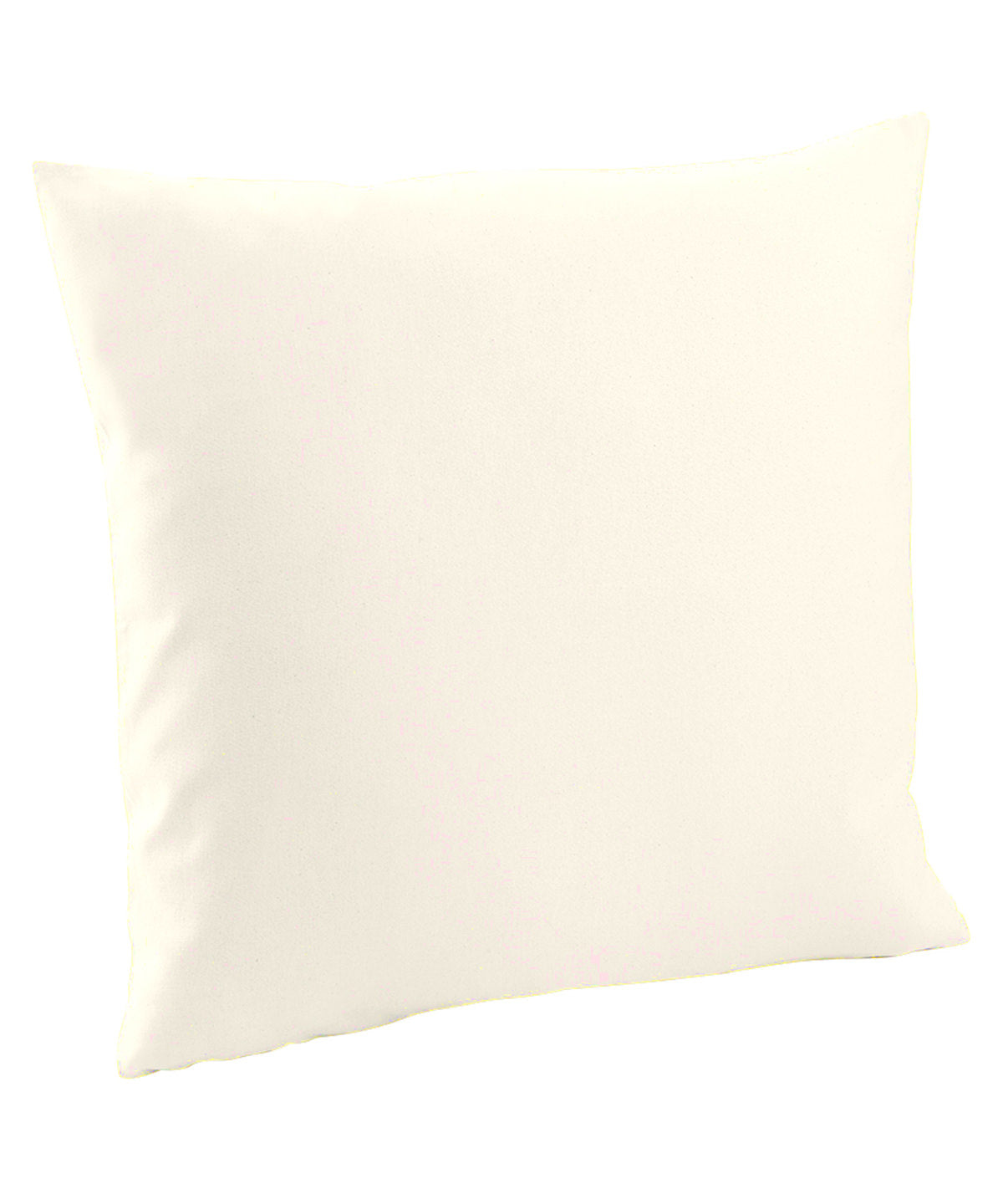 Westford Mill Fairtrade cotton canvas cushion cover in Natural, front view